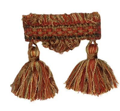 T1114 TASSEL FRINGE SANTA FE BRICK TASSEL FRG by RM CoCo Fabric