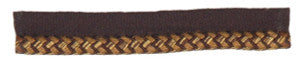 T1118 BRAIDED LIPCO EBONY BRAIDED LIPCORD by RM CoCo Fabric