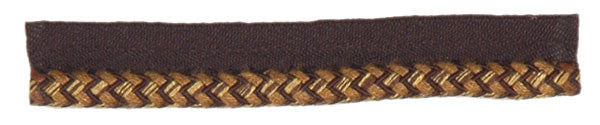 T1118 BRAIDED LIPCO EBONY BRAIDED LIPCORD by RM CoCo Fabric