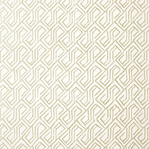 Tortona Metallic Gold on Cream T12839 by Thibaut Wallpaper