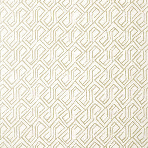 Tortona Metallic Gold on Cream T12839 by Thibaut Wallpaper