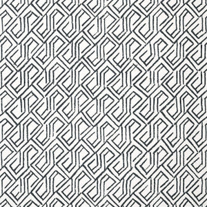 Tortona Black and White T12842 by Thibaut Wallpaper