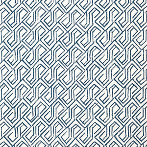 Tortona Navy and White T12843 by Thibaut Wallpaper
