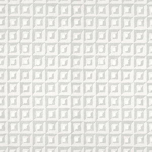Square Dance Grey T12848 by Thibaut Wallpaper