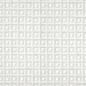 Square Dance Grey T12848 by Thibaut Wallpaper