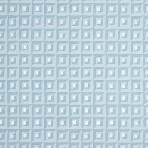 Square Dance Light Blue T12849 by Thibaut Wallpaper