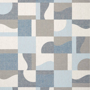 Colored Blocks Blue T12859 by Thibaut Wallpaper