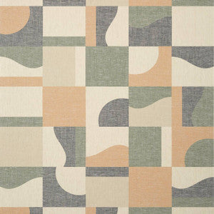 Colored Blocks Green T12860 by Thibaut Wallpaper