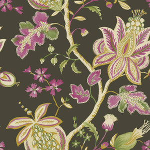 Donegal Charcoal T13001 by Thibaut Wallpaper