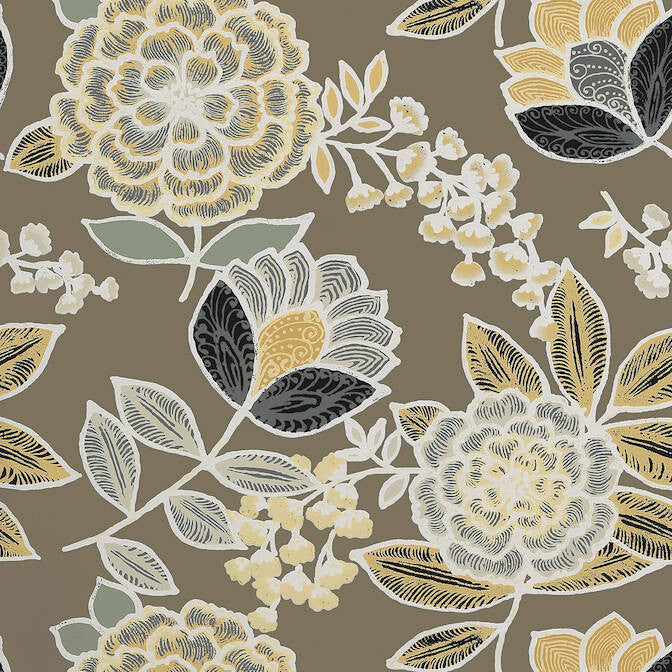 Sulu Charcoal T13010 by Thibaut Wallpaper Thibaut Wallpaper Sulu Charcoal T13010Wallpaper Monterey Wallpaper U.S.A. </p><p>Repeat: V: 25.25 27 - Fabric Carolina -