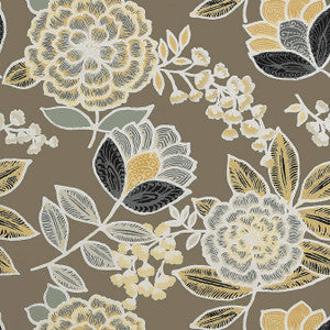Sulu Charcoal T13010 by Thibaut Wallpaper