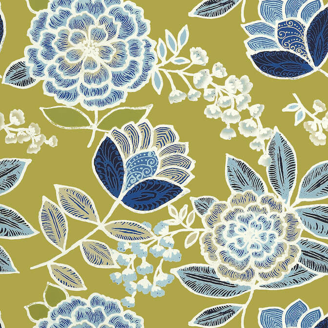 Sulu Citrus Green T13011 by Thibaut Wallpaper Thibaut Wallpaper Sulu Citrus Green T13011Wallpaper Monterey Wallpaper U.S.A. </p><p>Repeat: V: 25.25 27 - Fabric Carolina -