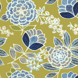 Sulu Citrus Green T13011 by Thibaut Wallpaper