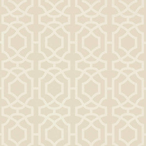 Alston Trellis Flax T13027 by Thibaut Wallpaper