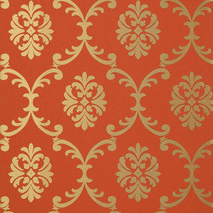 Bastille Coral T13037 By Thibaut Wallpaper