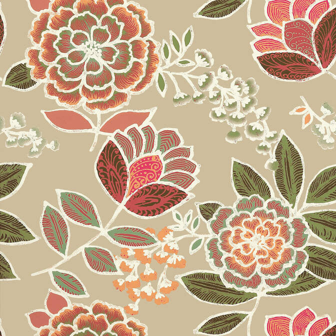 Sulu Beige T13041 by Thibaut Wallpaper Thibaut Wallpaper Sulu Beige T13041Wallpaper Monterey Wallpaper U.S.A. </p><p>Repeat: V: 25.25 27 - Fabric Carolina -