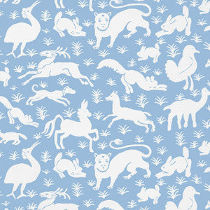 Nairobi Sky Blue T13068 by Thibaut Wallpaper