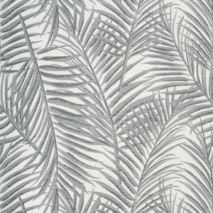 West Palm Black and White T13118 by Thibaut Wallpaper