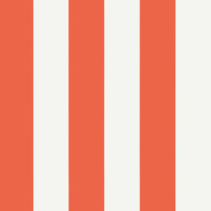 Summer Stripe Coral T13133 by Thibaut Wallpaper