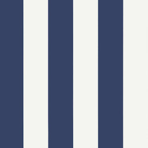 Summer Stripe Navy T13134 by Thibaut Wallpaper