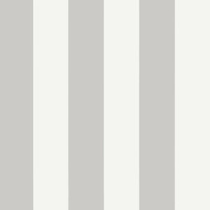 Summer Stripe Grey T13137 By Thibaut Wallpaper