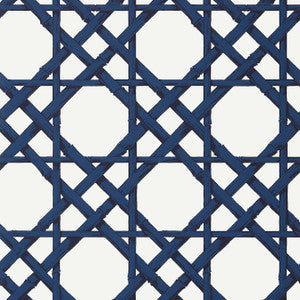 Cyrus Cane Navy T13139 by Thibaut Wallpaper
