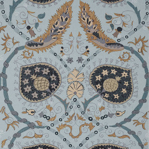 Lewis Mineral Blue T13214 by Thibaut Wallpaper