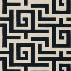 Tulum Black T13221 by Thibaut Wallpaper
