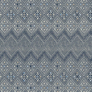 High Plains Navy and White T13231 by Thibaut Wallpaper