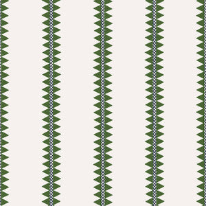 Reno Stripe Green T13242 by Thibaut Wallpaper