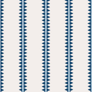 Reno Stripe Navy T13244 by Thibaut Wallpaper