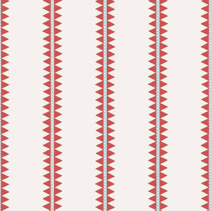 Reno Stripe Coral T13245 by Thibaut Wallpaper
