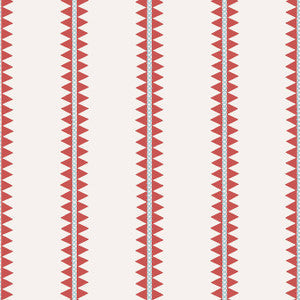 Reno Stripe Coral T13245 by Thibaut Wallpaper