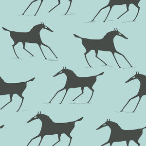 Marlborough Downs Spa Blue T13267 by Thibaut Wallpaper