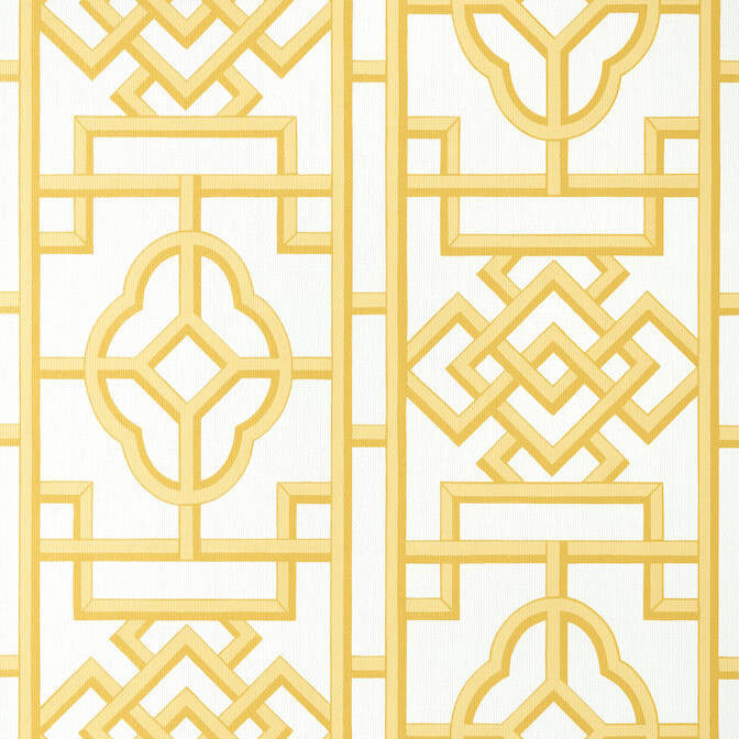 Gateway Yellow T13312 by Thibaut Wallpaper Thibaut Wallpaper Gateway Yellow T13312Wallpaper Pavilion Non-Woven Vinyl Wallpaper UNITED STATES </p><p>Repeat: V: 27 27 - Fabric Carolina -