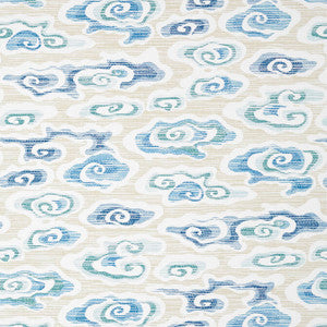 Clear Clouds Beige and Blue T13318 by Thibaut Wallpaper