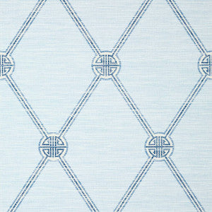 Turnberry Trellis Spa Blue T13350 by Thibaut Wallpaper