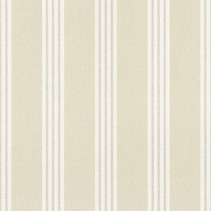 Canvas Stripe Beige T13356 by Thibaut Wallpaper