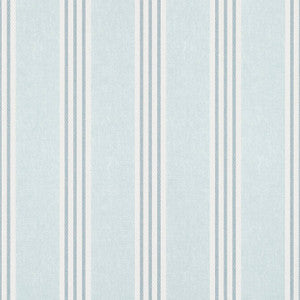 Canvas Stripe Spa Blue T13359 by Thibaut Wallpaper