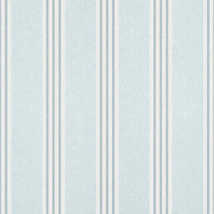 Canvas Stripe Spa Blue T13359 by Thibaut Wallpaper