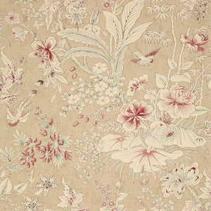 Rosalind Beige T13601 by Thibaut Wallpaper