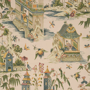 Grand Palace Blush T13616 by Thibaut Wallpaper