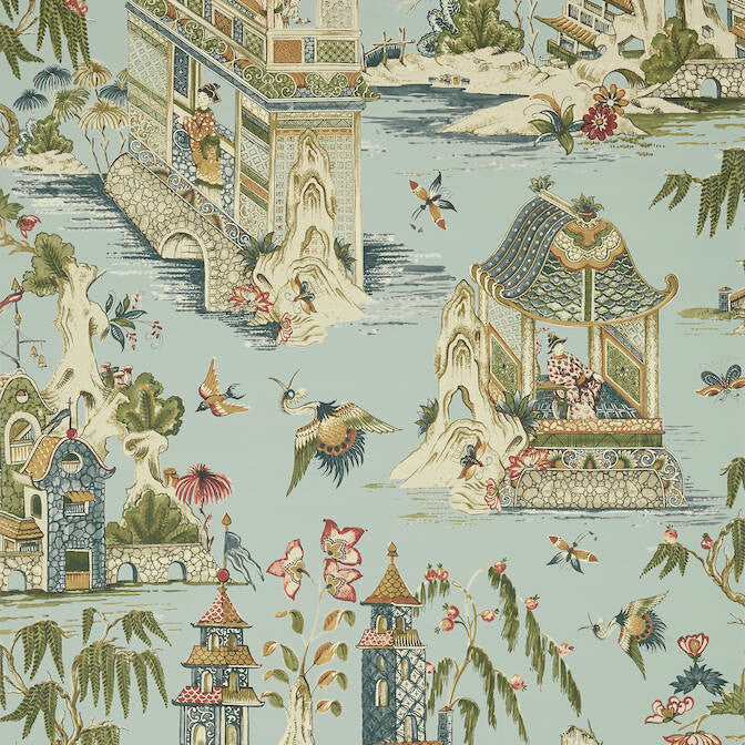 Grand Palace Mist T13617 by Thibaut Wallpaper Thibaut Wallpaper Grand Palace Mist T13617Wallpaper Grand Palace Non Woven Wallpaper UNITED STATES </p><p>Repeat: V: 36 27 - Fabric Carolina -