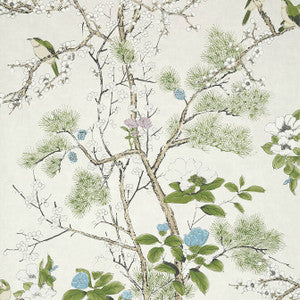 Katsura Cream and Lavender T13622 by Thibaut Wallpaper