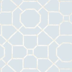 Arbor Spa Blue T13670 by Thibaut Wallpaper