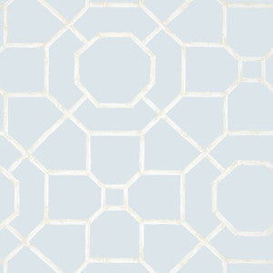 Arbor Spa Blue T13670 by Thibaut Wallpaper