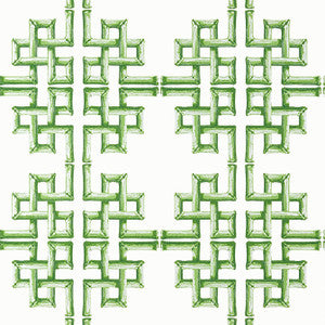 Boca Bamboo Green T13900 by Thibaut Wallpaper