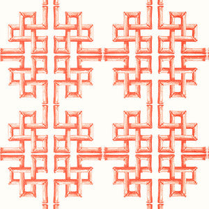 Boca Bamboo Coral T13904 by Thibaut Wallpaper