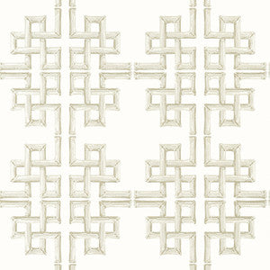 Boca Bamboo Beige T13905 by Thibaut Wallpaper