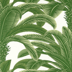 Queen Palm Green T13907 by Thibaut Wallpaper